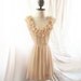French Vanilla Cream Nude Marie Antoinette Alice in Wonderland Love Xoxo Flirty Cute Ethereal Dreamy Mille Feuille Chiffon Tea Party Dress