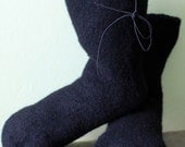 Barefoot Running Socks for winter huaraches boiled felted wool - MollysPurl