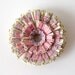 Magnet, Vintage Paper, Handmade Flower - Purple, Antique Paper, Teacher, School, Encyclopedia, Recycled, Reused, Lavender, Violet, Pastel
