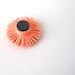 Magnet, Handmade Paper Flower - Peach, Teal, Turquoise, Gray, Grey, Lime Green, Pretty, Warm, Spring, Pastel, Pink, Hostess, Girlfriend