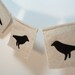 Crow Raven Blackbird Handmade Fabric Banner Prayer Flags Wall Flags Bunting Home Decor Wall Decor