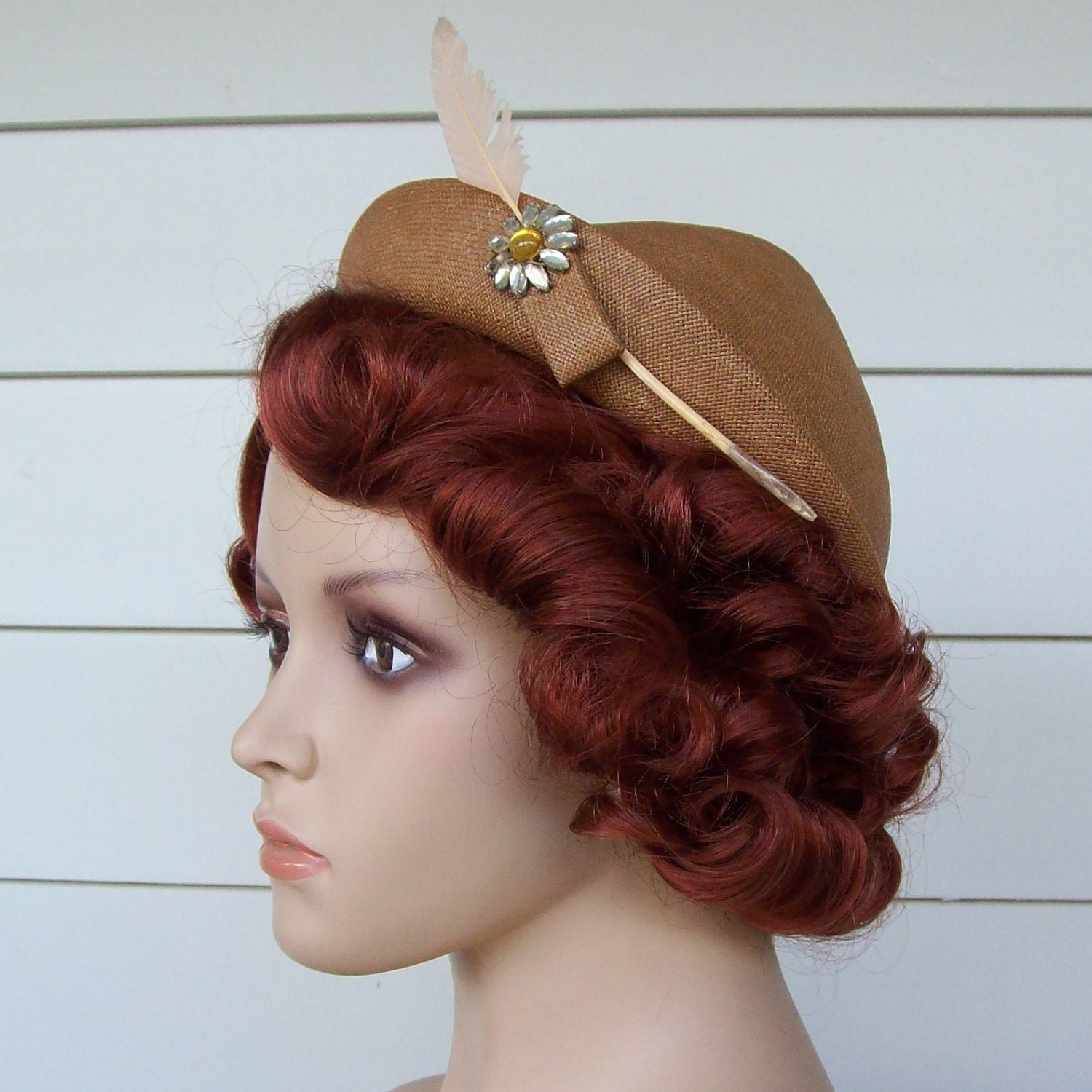 1940s Straw Hat ... Finely Woven By Edette Exclusives New York Paris