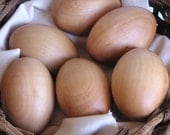 Waldorf-Eco- Friendly-Wooden -Farm Fresh Eggs- Solid Wood 6 pack