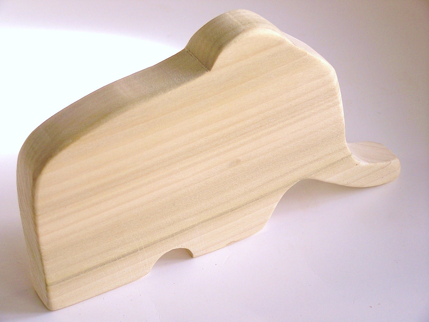 Waldorf-Baby-Natural Wood Toy-  ELEPHANT- Extra Large Baby Teething Toy or Toddler Pretend Play