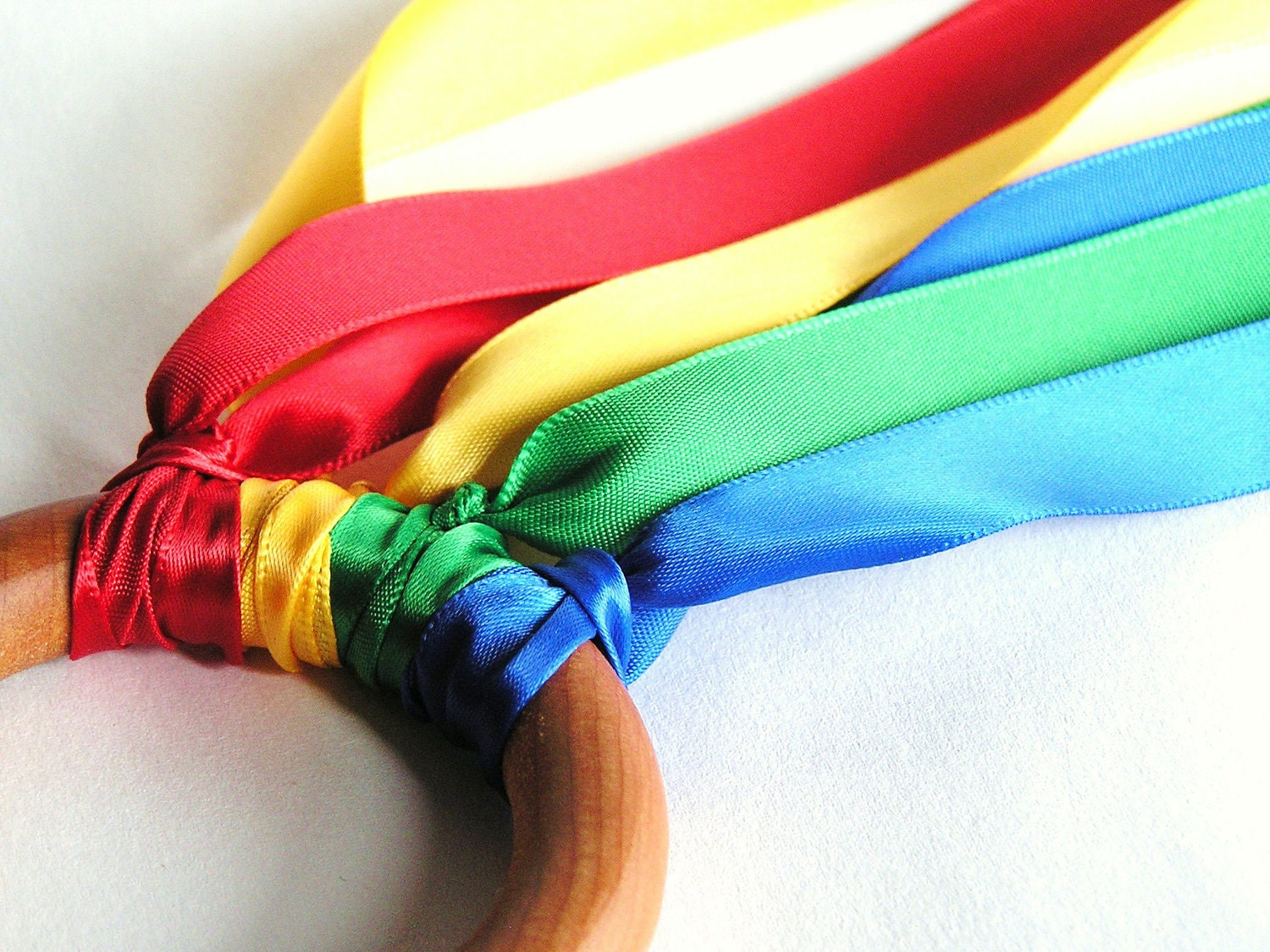 Wooden -Waldorf- Kids -Toy-Waldorf- Natural Wood Ring Toy -FLY ME-Primary- Hand Kite- Birthday Party Favor