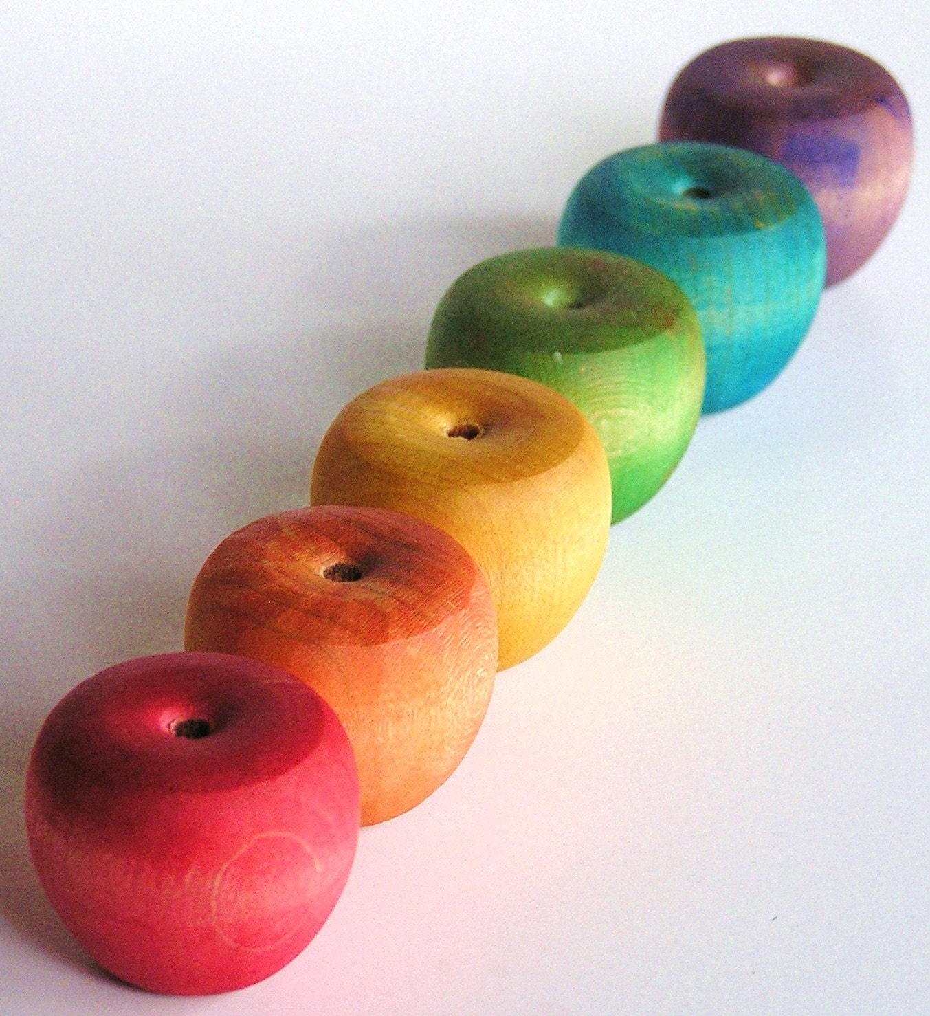 Educational Rainbow Toy- APPLE PICKIN- Waldorf Montessori Autumn Season Etsy Front Page Pick