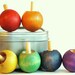 Wooden -Waldorf- Kids -Toy-Wood Spinning Top- TWIRLY TOP TRIO- Waldorf - Montessori- Educational- Party Favors- You Pick Three