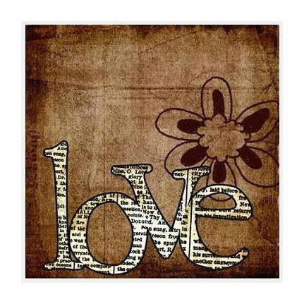 20% OFF - Love Coffee Coaster in Brown
