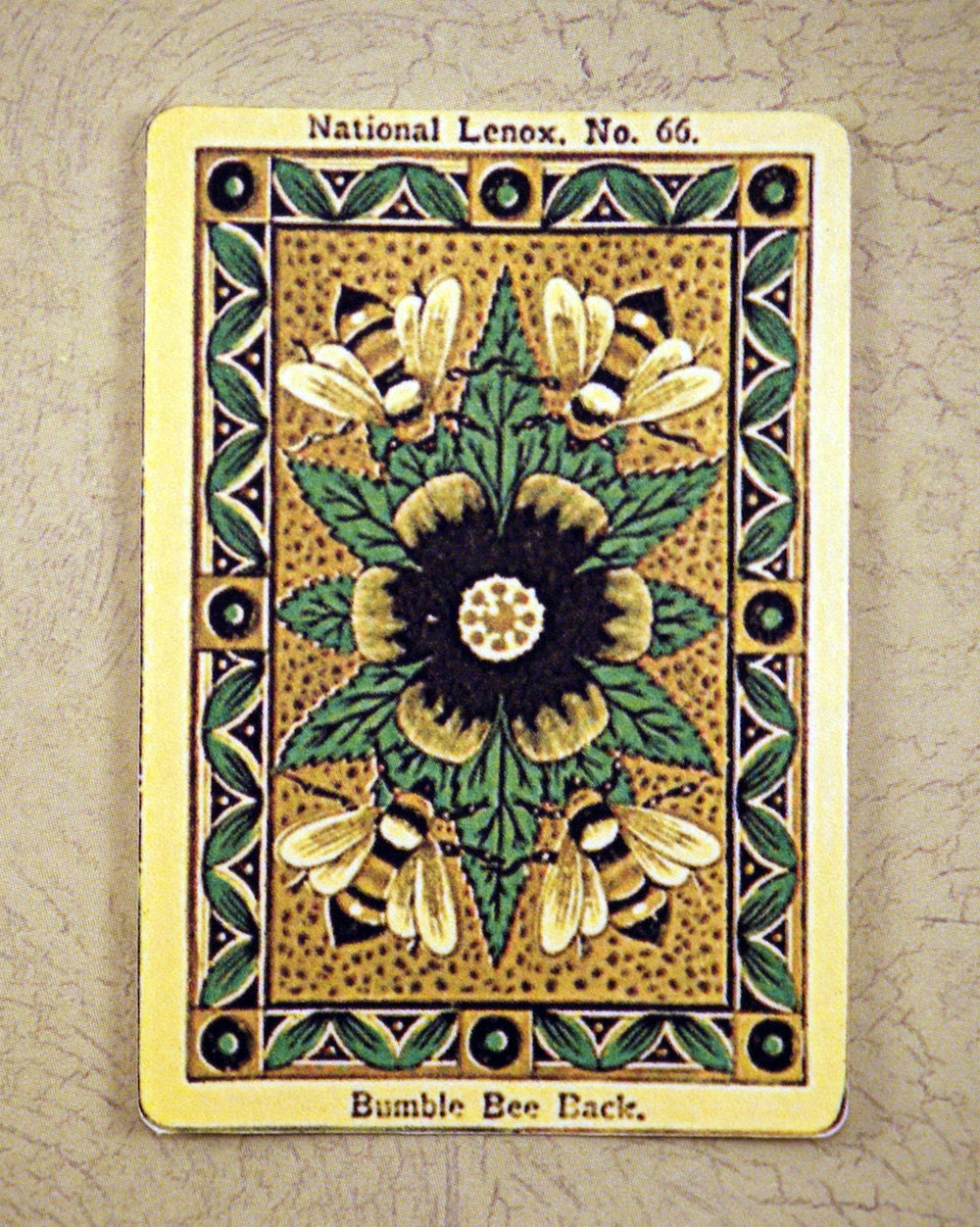 Vintage Bumble Bee Playing Cards