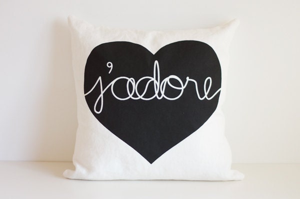 Heart Cushion - j'adore