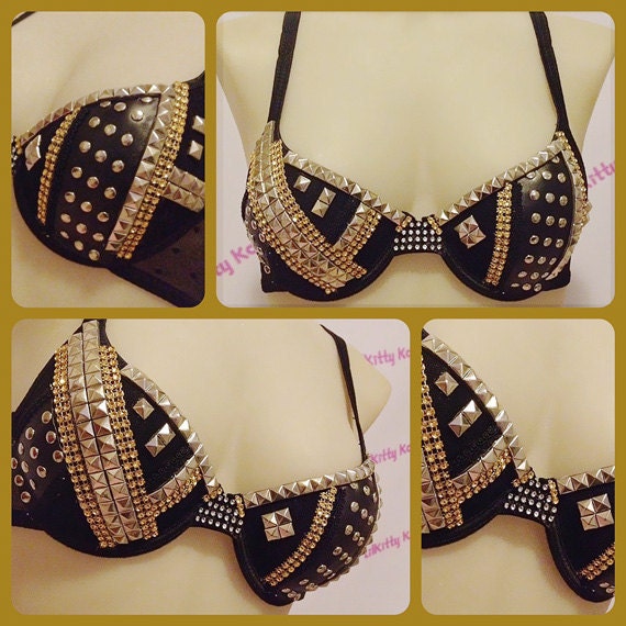 Lady GaGa - "Edge of Glory" inspired sparkly studded Bra