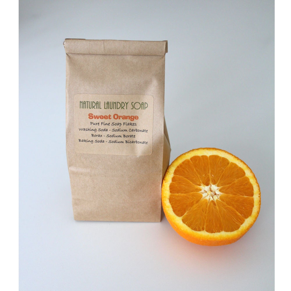 Natural Laundry Soap, Sweet Orange scented