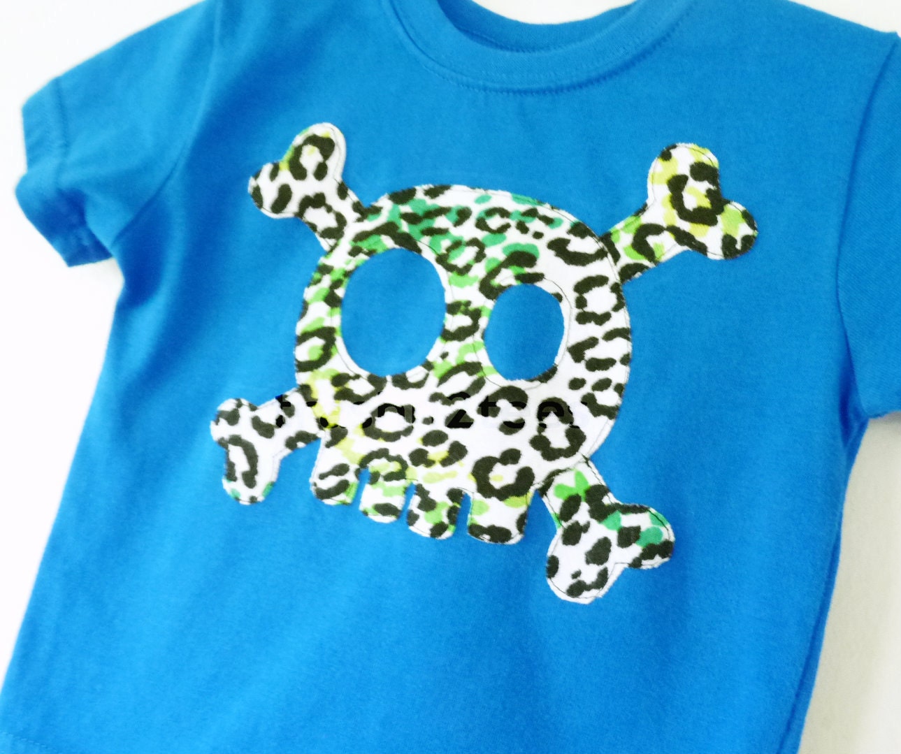 Ready To Ship Christmas Skull & Crossbones Leopard Print Spring Clothing 18m Upcycled by TrashN2Tees