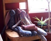 Long Legged Rabbits Paper Pattern by JDConwell