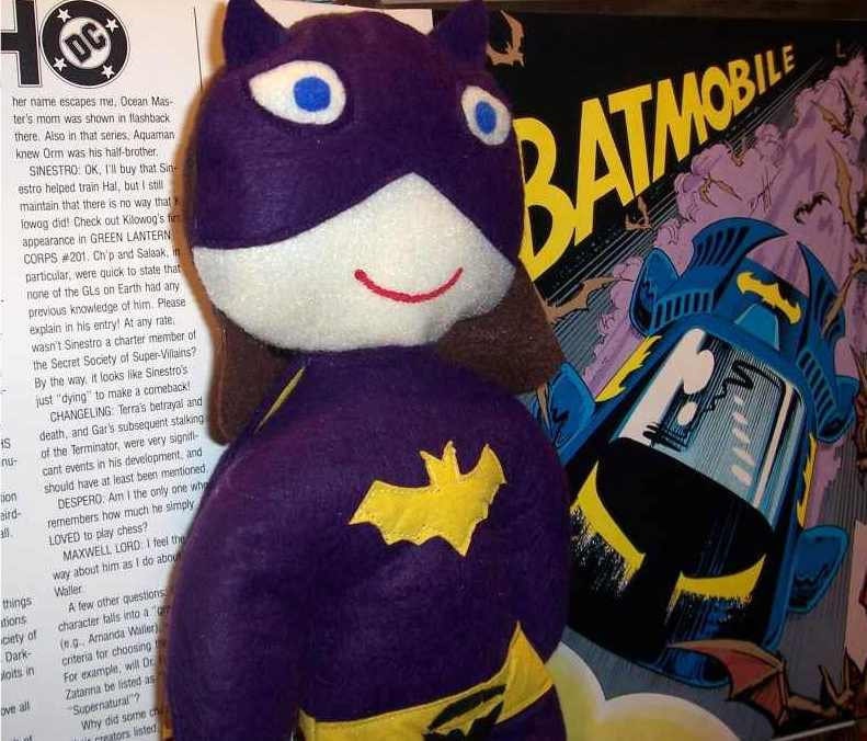Batman's lady sidekick Batgirl soft action figure doll