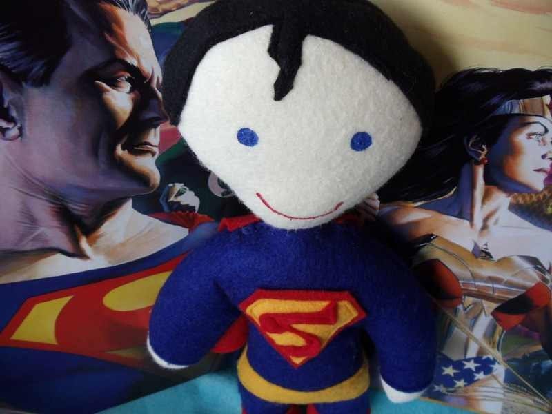 superman super hero soft action figure doll inspired by DC comics