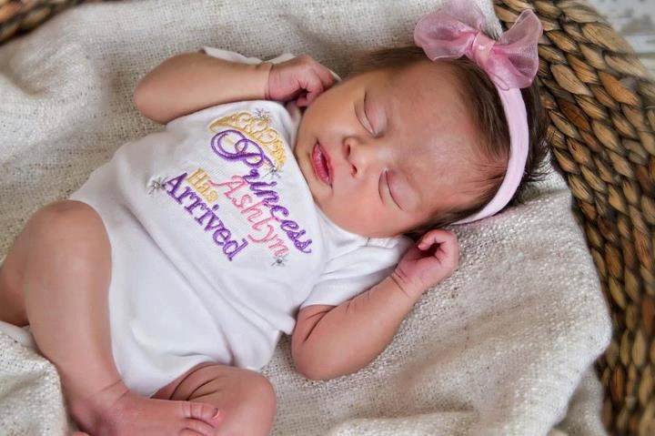 Newborn PRINCESS - Personalized with your Child's Name and Rhinestones