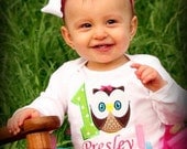 Owl Birthday - Owl Birthday Shirt with Child's Name