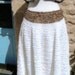 70s designer riviera chic.boho.Rock chick. Crochet. 2 piece.