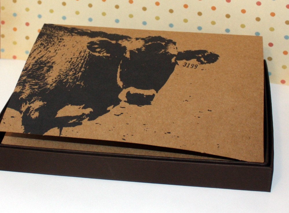 Farm Animal note card boxed set