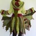 fReSh LeTTuCe - Short Faerie elf pixy coat - Made with recycled sweaters