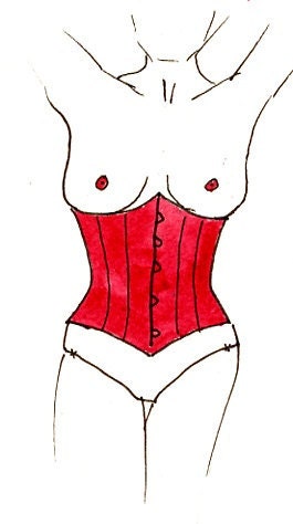 Underbust corset gift card