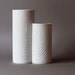 ON SALE Set of Two Matte Porcelain Vases with Woodgrain Relief by Hutschenreuther