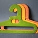 Vintage Set Of Three Space Age Plastic Hangers 1970s