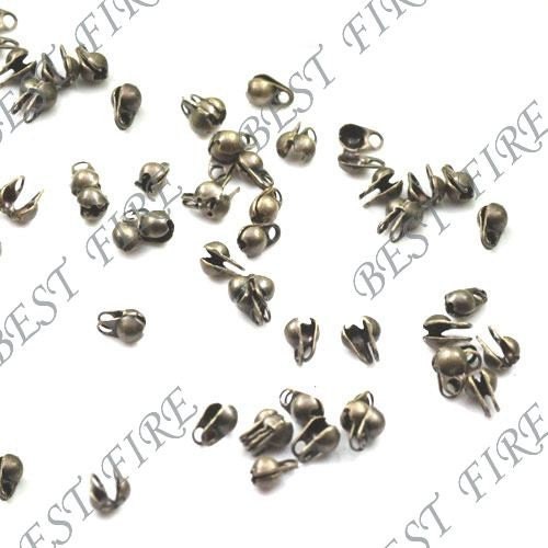 100 pcs of antiqued brass chain tips end 2.5mm