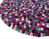 4.5ft YUMMI Round Felt Rug 140cm