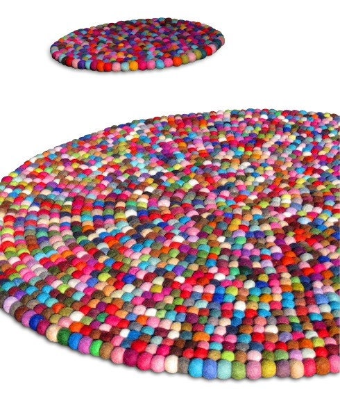Felt Ball Rug 200cm