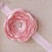 Baby pink flower headband