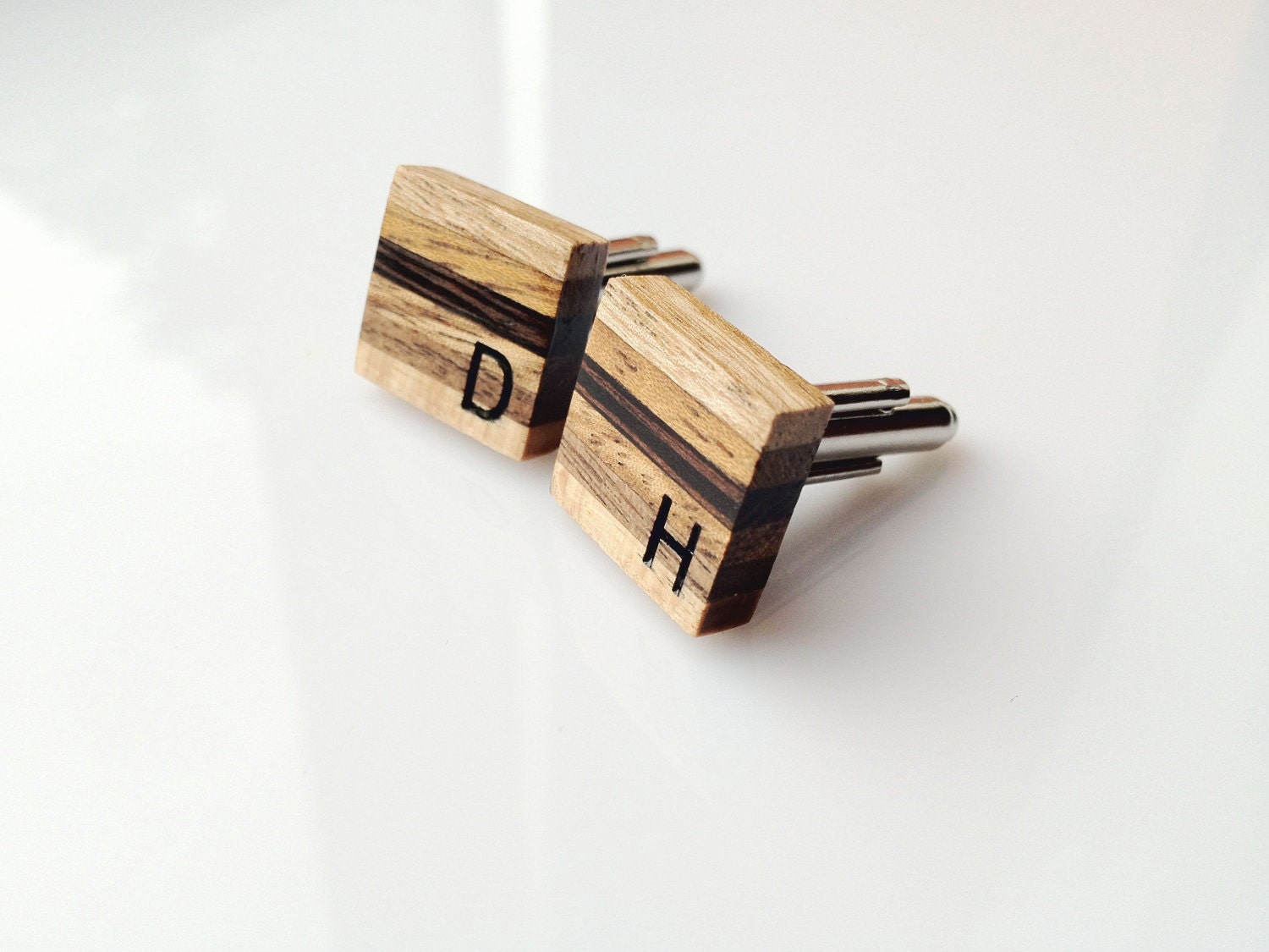 Custom Monogram 6 Ply Cufflinks