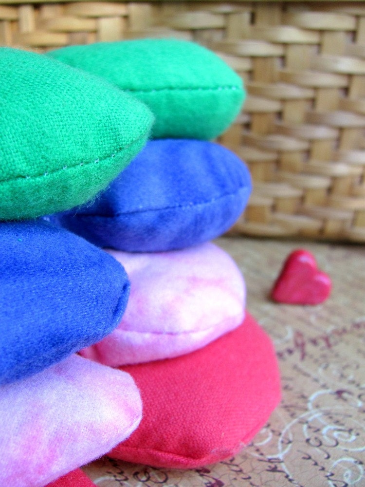 Herby Doll - Lavender Spearmint and Flaxseed Warm Flannel in GREEN