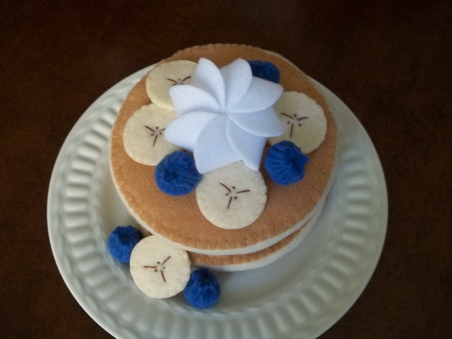 felt blueberry and banana pancake set