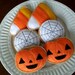 felt halloween cookies