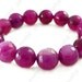 10mm faceted agate round stone beads bracelet Elastic Cord