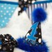 Boys Birthday Party Hat, Diaper Cover and Neck Tie or Bowtie - First Birthday, Smash Cake, Photo Prop - Black, Gray, Blue, White - Lil Rebel