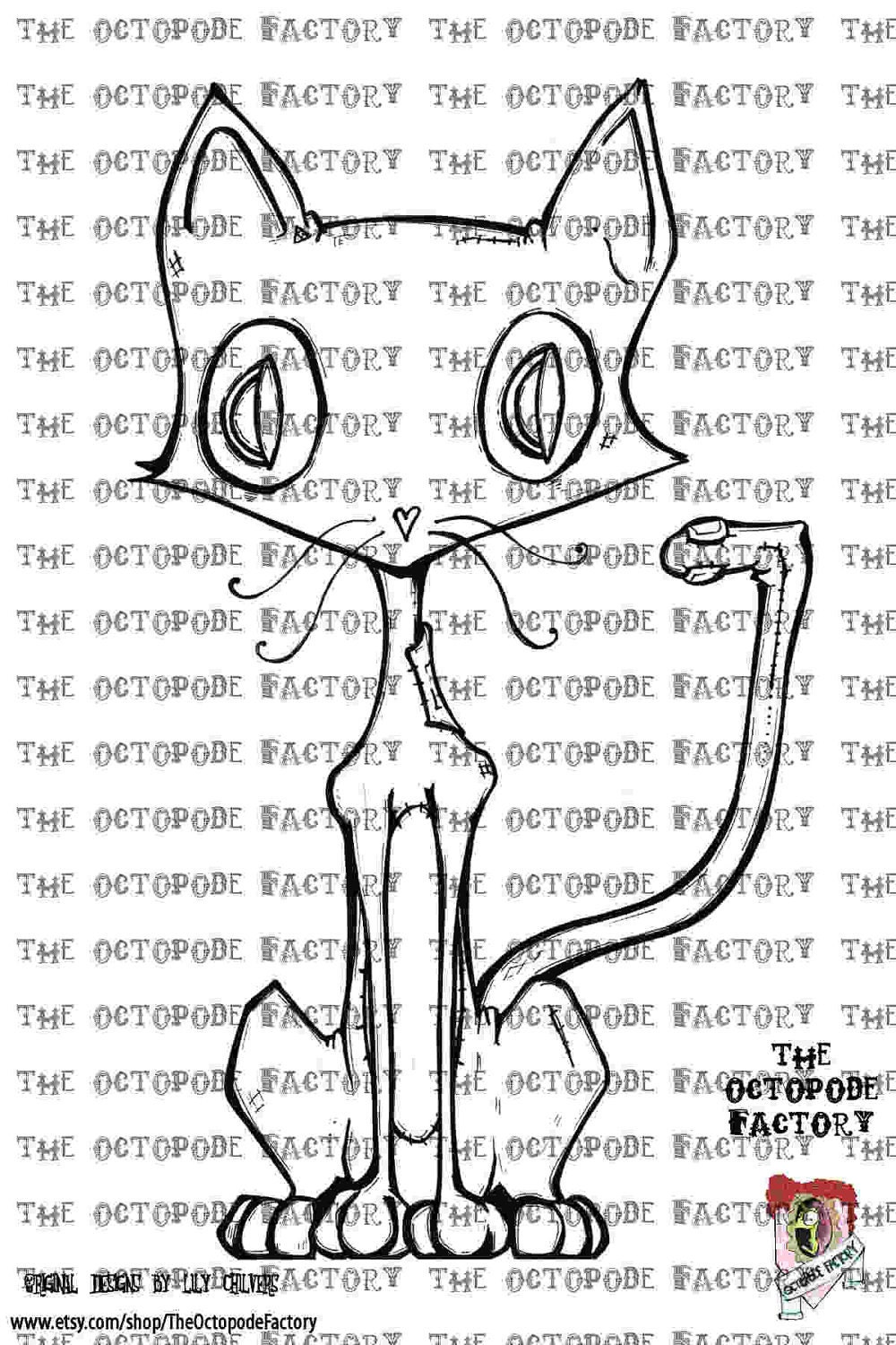 INSTANT DOWNLOAD Halloween Witches Cat
