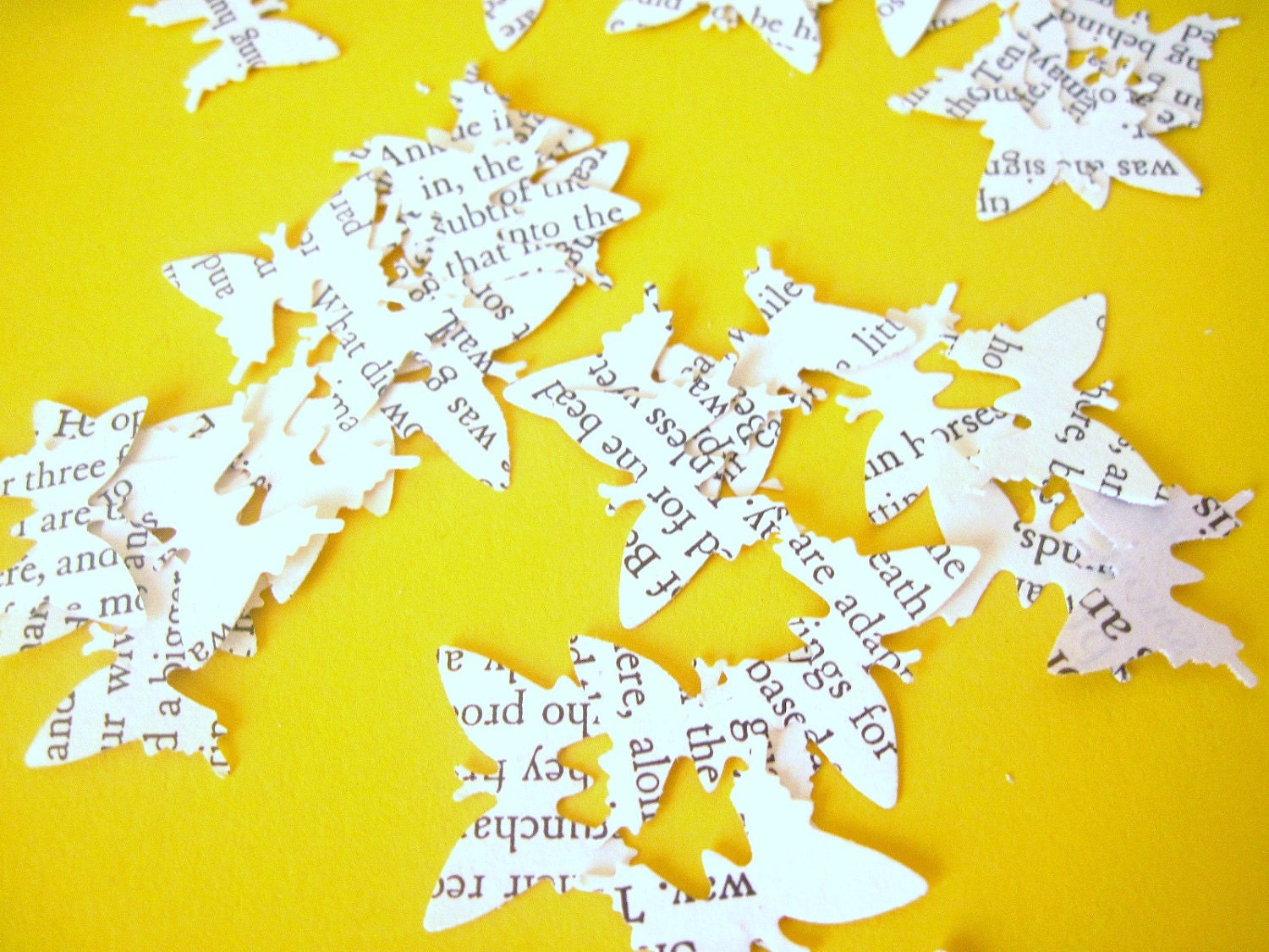 Butterfly Book Page Confetti, Butterfly Confetti Table Scatter