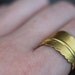 Feather Ring : Gold Infusion. Bohemian Gold Feather Wrap Ring, Feather Charm, Adjustable, Leaf, Simple, Casual, Yoga