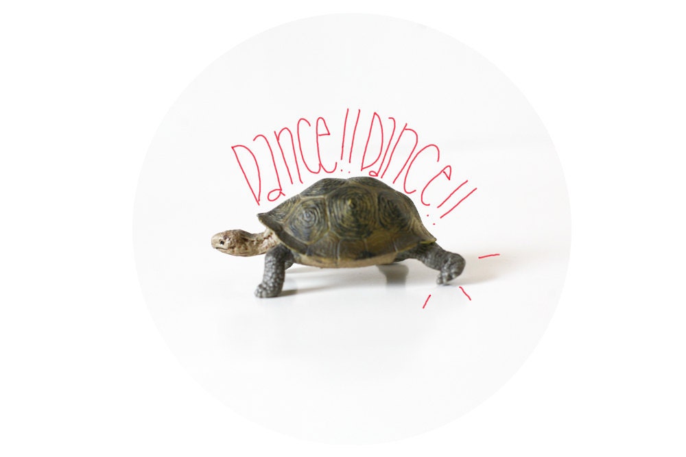 Danse Turtle Danse One Inch Button