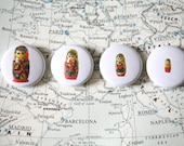 Nesting Doll 4 Pack of One Inch Buttons
