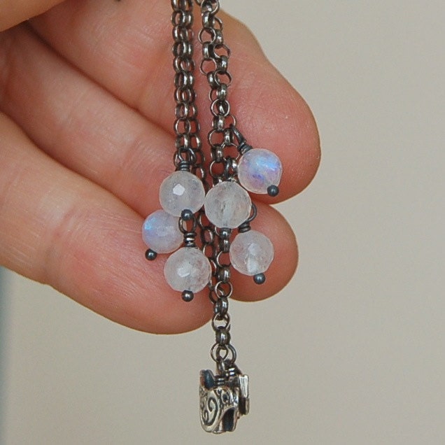 Moonstone Cluster Earrings