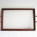 Beautiful Wood Tray with Beautiful decorative Metal Handles - Just add your creativity to finish this