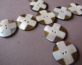 Hot Cross Buttons 20mm, 6pcs