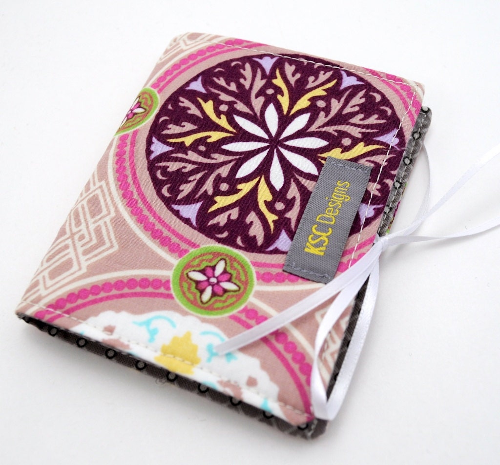 Sewing Needle Case - Purple and Gray Art Gallery Cotton Fabric