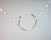 Lucky You - Sterling Silver Horseshoe Necklace - FREE Shipping