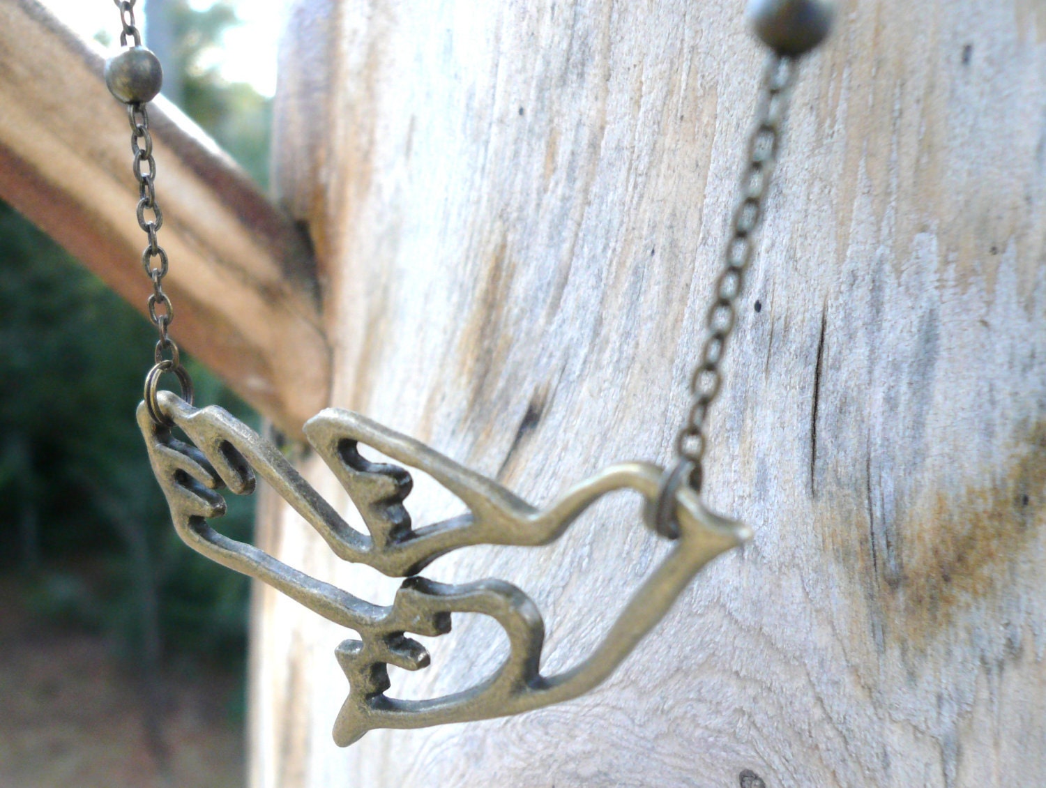 Bird Outline Necklace - Free Shipping
