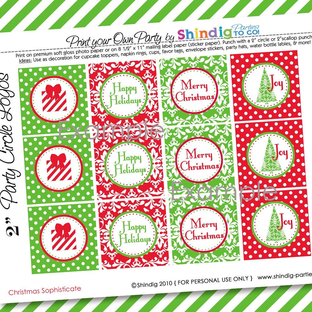 Christmas Sophisticate Printable Collection -- SALE 60% Off - by Amanda's Parties To Go Il_570xn
